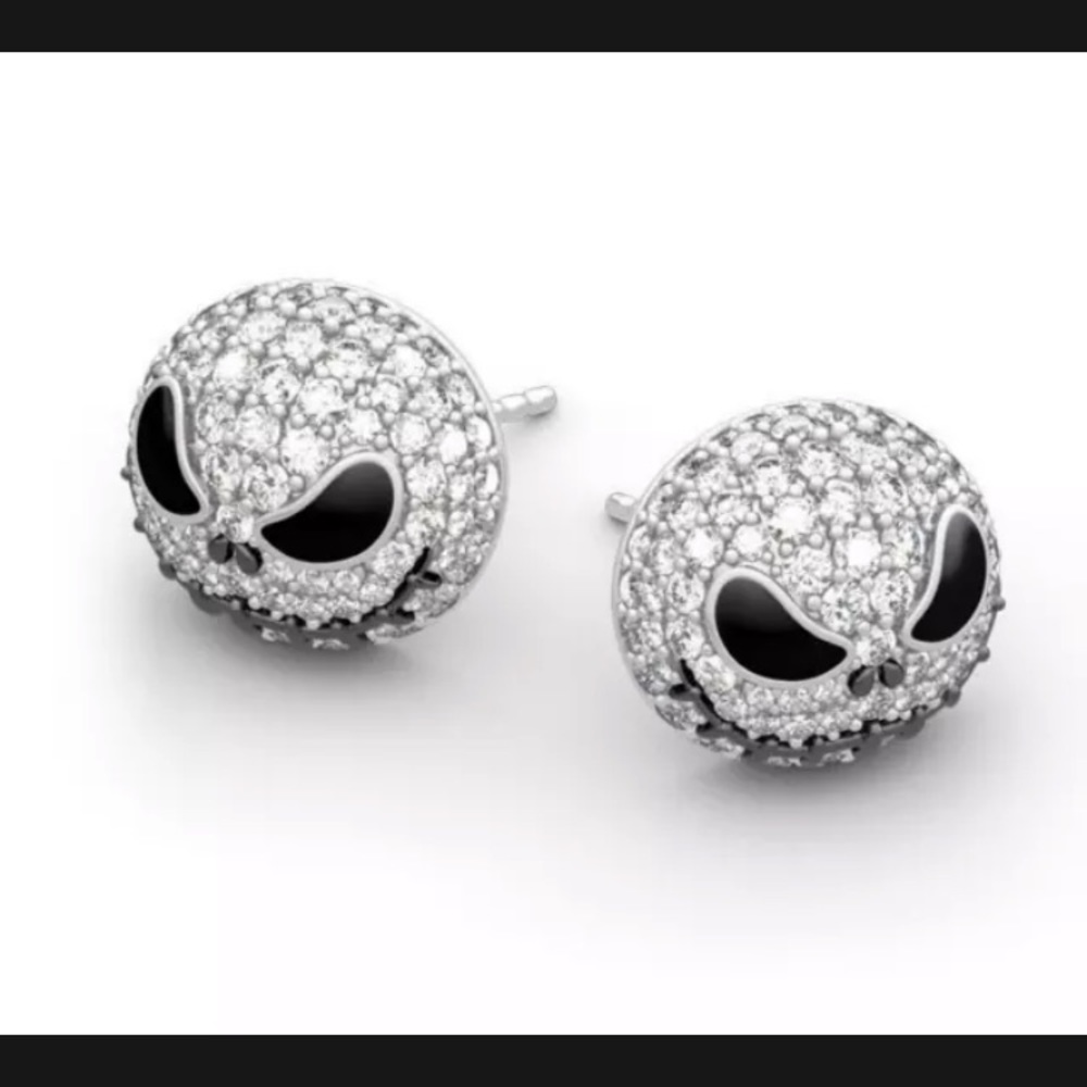 Jack Skellington Nightmare Before Christmas Crystal Earrings